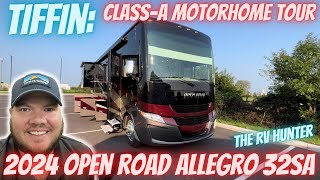 Class A MOTORHOME Tour  2024 Open Road Allegro 32SA by TIFFIN [upl. by Odlanar]