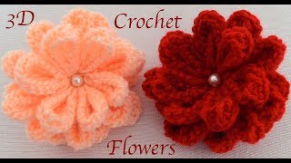 Como hacer flor moño pompon con Gancho Crochet paso a paso tejido tallermnualperu [upl. by Hajin]