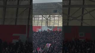 Malerbetrieb FC RotWeiß Erfurt Die Fans von RotWeiß streichen den Gästeblock beim Rivalen Jena [upl. by Sama]