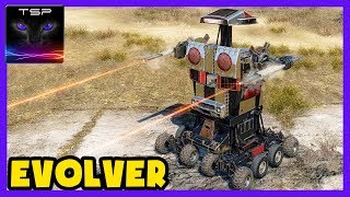 Crossout 55  EVOLVER Robot Massive 2x Scorpion Railguns Build amp Gameplay [upl. by Kosaka]