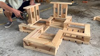 The Best Diy Pallet Ideas  The Pallet Chair has an Attractive Seating System that You Should Try [upl. by Durrell515]