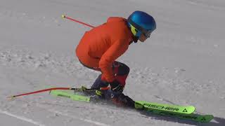 Insane ski racing talent on display by 10 year old racerSwitzerland Allalin Glacier [upl. by Nahgem775]