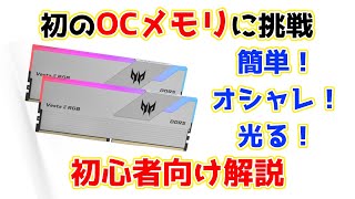 初めてのOCメモリにチャレンジamp初心者向け解説。とても簡単でデザインも良しなのでお得かも！Acer Predator Vesta II RGB DDR5 Memory 6000MHzレビュー [upl. by Anson]