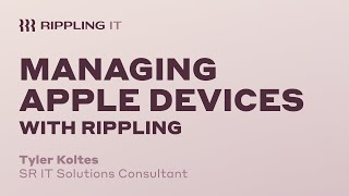 Managing Apple devices with Rippling IT MDM [upl. by Cohleen181]