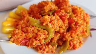 Bulgur pilavı nasıl yapılır 😋 Sebzeli domatesli biberli bulgur pilavı tarifi 👌Nefis yemek tarifleri [upl. by Oilut411]