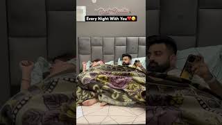 Every Nght With You❤️😘 swatimonga rajatswati couplegoals husbandwife kiss funny ytshorts [upl. by Losiram]