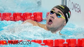 Kristof Milak FOLLOWS THROUGH on favorite status in 100m butterfly win  Paris Olympics  NBC Sports [upl. by Frieder]