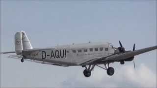 FULL HD Junkers Ju 52 takeoff  ILA Berlin Air Show 2014 [upl. by Neit999]