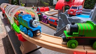 Brio amp Thomas wooden train Had fun playing with friends [upl. by Ushijima]