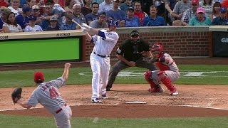 STLCHC Lester tallies single for first MLB hit [upl. by Philana]