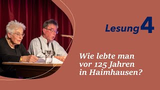 Lesung 4  Wie lebte man vor 125 Jahren [upl. by Osbert]