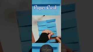 Paper Card Making shorts craft [upl. by Ledda]