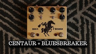 CERIATONE HORSE BREAKER OVERDRIVE PEDAL DEMO Klon Centaur amp Marshall Bluesbreaker In A Box [upl. by Clarine]