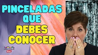 👌✅ 3 PINCELADAS BÁSICAS con acrílico que DEBES CONOCER Plano Seco y Texturizado  Hola Color LIVE [upl. by Ellenaj]