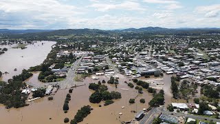 Flood Disaster Captured on Drone in Gympie Queensland  WooGlobe [upl. by Dagley]