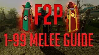 Runescape 3  Free to Play 199 Melee guide 2019 [upl. by Brittany]