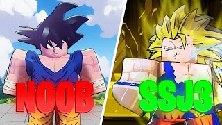 Going From Noob To SSJ3 GOKU In The Best Roblox DBZ Game Dragon Soul [upl. by Aenea]