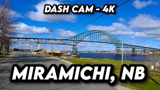 🚗🌲 Scenic Drive Through Miramichi New Brunswick in 4K  Riverfront Adventure 🎥🇨🇦 [upl. by Ahtiekahs]