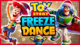 🔴TOY STORY FREEZE DANCE 🎄Christmas Brain Break🎄Just Dance 👉ANDYS COMING 🎄GoNoodle amp FUN Quiz [upl. by Strade]