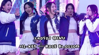 240507 H1KEY 하이키 ROSE BLOSSOM 건물 사이에 피어난 장미 HWISEO 휘서 직캠  인천대학교축제 하이키 휘서 [upl. by Llemhar]