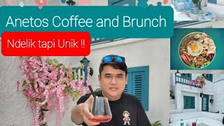 Santorini nya Semarang Anetos Coffee Brunch Semarang Review Lengkap Komplit makanansemarang [upl. by Allianora]