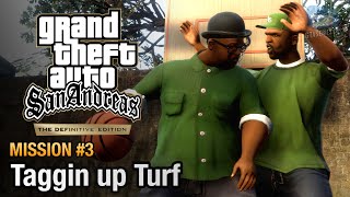 GTA San Andreas Definitive Edition  Mission 3  Tagging up Turf [upl. by Ten914]