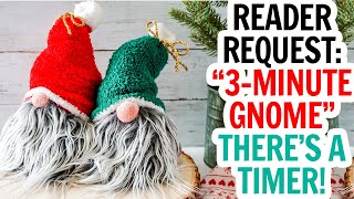 The Easiest Sock Gnomes  3 Minute DIY Christmas Gnome Video Tutorial  Fast Sock Gnome  DIY Gnomes [upl. by Emerald910]