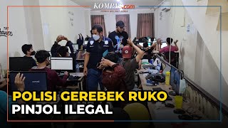 Detikdetik Polisi Gerebek Ruko Pinjol Ilegal di Jakarta Barat 56 Orang Diamankan [upl. by Gerita]