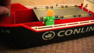 Playmobil Huge Cargo Ship quot Titan quot set 4472 [upl. by Kantor451]