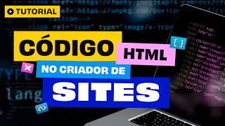 Código HTML no criador de Sites  HostGator [upl. by Lyda468]