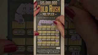 ✨💰 Gold Rush Multiplier WIN 💵💥 scratchofftickets floridalotteryticket floridascratchoff [upl. by Price]