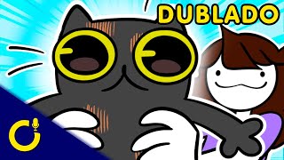 EU PEGUEI UM GATO  OverDub  Jaiden Animations Fandub PTBR [upl. by Acsecnarf]