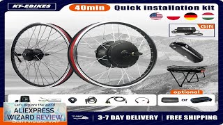 ebike Kit 48V 1500W 1000W 500W Rear Cassette Motor Wheel Hub Motor Review [upl. by Porett]