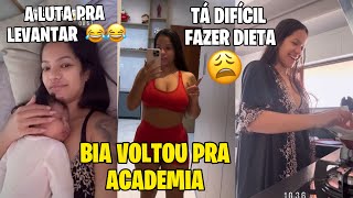 BIA CHAGAS VOLTOU PRA ACADEMIA TA DIFICIL FAZER DIETA LAURA SO DORME COM A BIA [upl. by Ragnar]