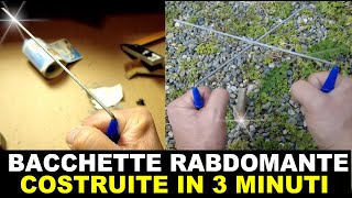 TUTORIAL COME COSTRUIRE LE BACCHETTE DA RABDOMANTE IN SOLI 3 MINUTI  GOLDORO [upl. by Leinod]