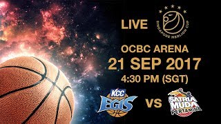 Basketball 🏀 ​Jeonju KCC Egis 🇰🇷 vs 🇮🇩 Satria Muda Pertamina  Singapore Merlion Cup 2017 [upl. by Tichon]