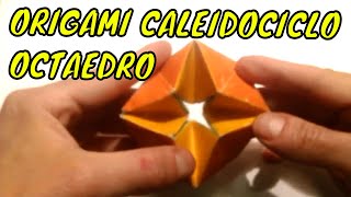 ORIGAMI CALEIDOCICLO GIROSCOPIO OCTAEDRO CASERO PASO A PASO MANUALIDADES FÁCILES🏵 [upl. by Ylhsa]