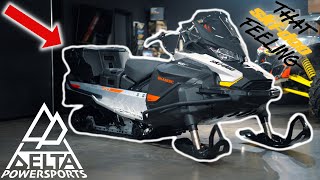 2021 SkiDoo Skandic 600 EFI With Linq Accessories Full Walk Around and Test Drive [upl. by Aioj]