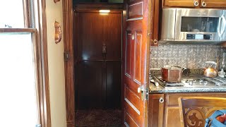 Awesome Historic Inclinator Elevette elevator in a private house [upl. by Ydnac]