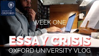 ESSAY CRISIS  WEEK 1 OXFORD UNIVERSITY VLOGS  THIS IS MANI [upl. by Tunk]