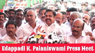 Edappadi Palaniswami Press Meet  AIADMK 53  Sasikala  O Panneerselvam [upl. by Nabal]