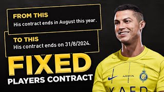 This is How to FIXED Players Contract in Master League  Football Life 2023 [upl. by Eetsirk]