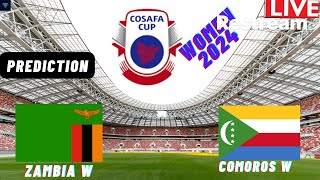 Zambia vs Comoros Live Stream COSAFA Womens Cup 2024 Commentary Score amp Highlights [upl. by Carol]