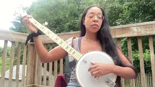 quotbig eyed rabbitquot clawhammer beginner banjo practice [upl. by Trisha]