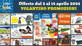 volantino EUROSPIN dal 2 al 14 aprile 2024 ✅ Speciale fitness 🔥 Mobili da Giardino e Accessori [upl. by Elayor177]