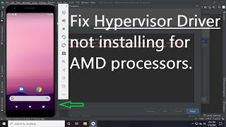 Fix 2023 Android Emulator Hypervisor Driver for AMD Processor is not installed  Android Studio [upl. by Albie223]