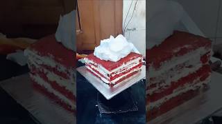 Red velvet cake 2 step cake 🎂🎂shortsfeed trending cake viralvideo animals [upl. by Anilad]