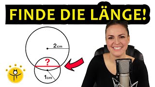 Mathe RÄTSEL Geometrie – Wie lang ist die Strecke [upl. by Burnham509]