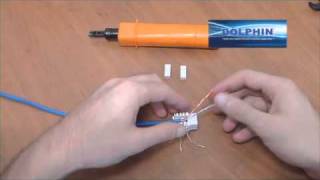 Cat 5eCat 6 Punch Down Keystone Jack 90 degree How To Video [upl. by Farand]