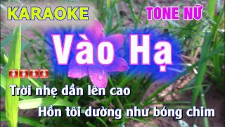 Karaoke Vào Hạ  Tone Nữ  Remix  Beat hay  Ngọc Việt Music [upl. by Rajiv]